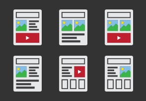 Icon set of wireframes and prototypes