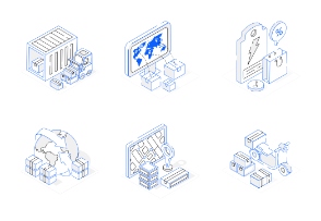 Isometric Outline Concept