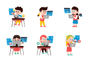 Kids Learn Coding & Design Sticker