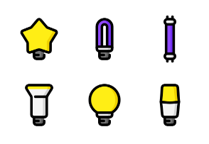 Light Bulbs Colored