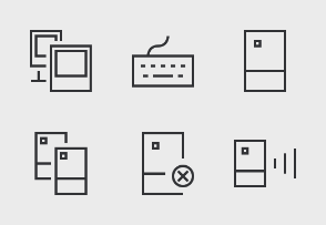 Line Icons - Computer