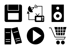 Media And Advertisement Solid Icons Vol 3