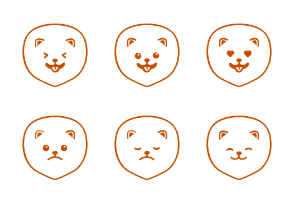 Pomeranian Emoticons