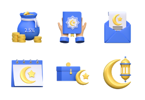 Ramadan 3D illustration Pack