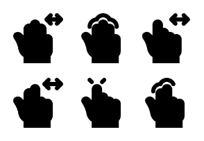 Smashicons Hand Gestures MD - Solid - Vol 4