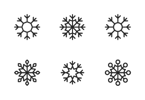 Snowflakes, snow