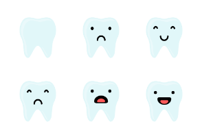 Teeth In Different Expressions