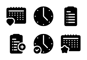 Time & Planning Glyph
