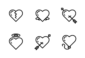Valentine Heart - Outline