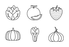 Vegetable and Fruit (Outline)