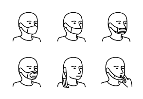 Ways to wear a mask