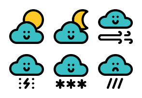 Weather Vloud Cute (Filled)