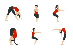 Yoga Poses Set